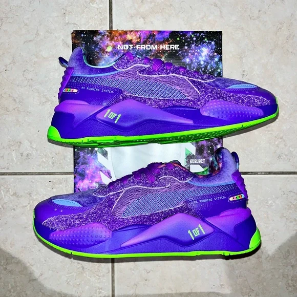 NWT Men’s RS X Galaxy Lamelo Ball Puma Purple‎ Basketball Shoes Sz 9 New No Box Puma RS-X LaMelo Ball Galaxy Performance Running Shoes  main image 3